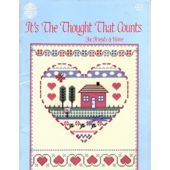 Gloria and Pat Its The Thought That Counts Counted Cross Stitch Patterns - Picture 1 of 12